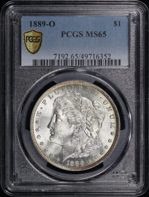 Obverse of this 1889-O Morgan Dollar PCGS MS-65