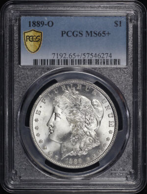 Obverse of this 1889-O Morgan Dollar PCGS MS-65+