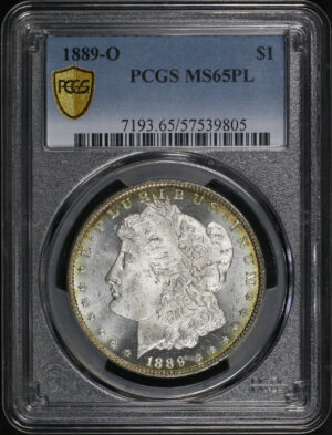 Obverse of this 1889-O Morgan Dollar PCGS MS-65 PL
