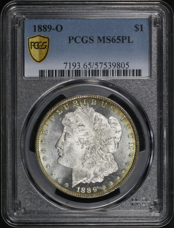 Obverse of this 1889-O Morgan Dollar PCGS MS-65 PL