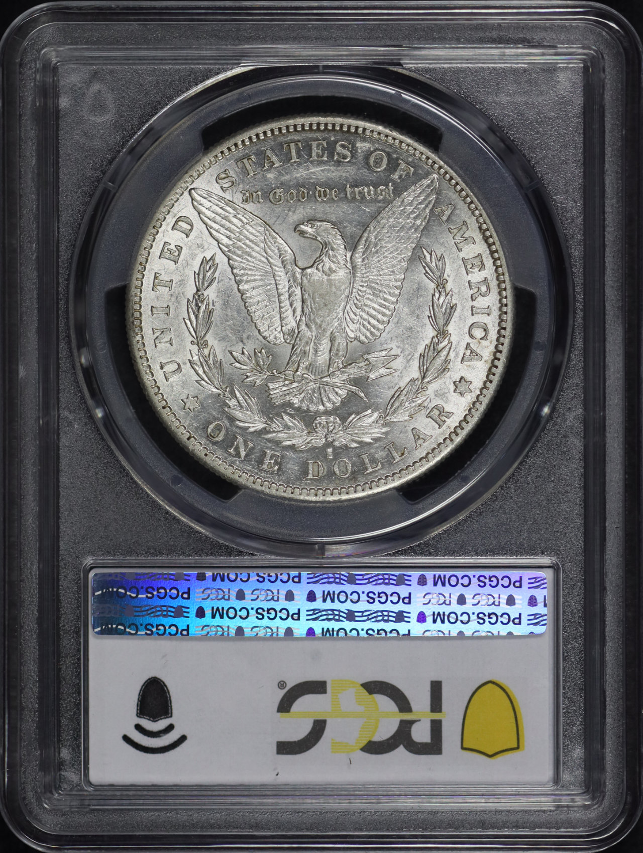 Reverse of this 1889-S Morgan Dollar PCGS AU-50