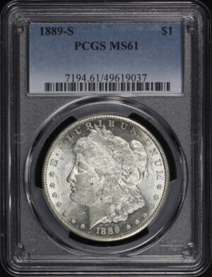 Obverse of this 1889-S Morgan Dollar PCGS MS-61