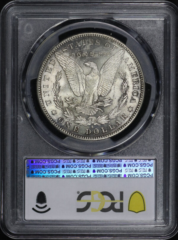Reverse of this 1889-S Morgan Dollar PCGS MS-62