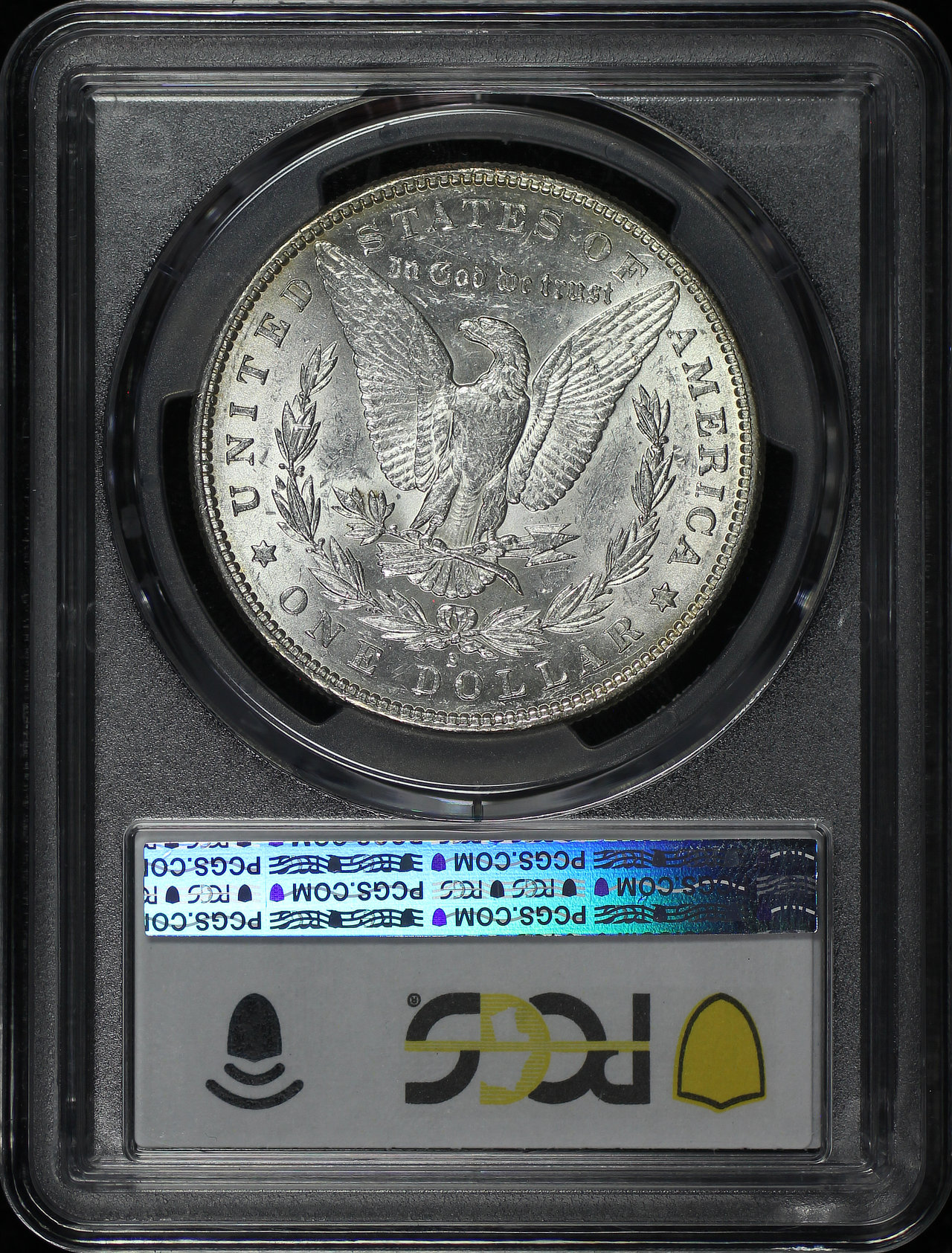 Reverse of this 1889-S Morgan Dollar PCGS MS-62