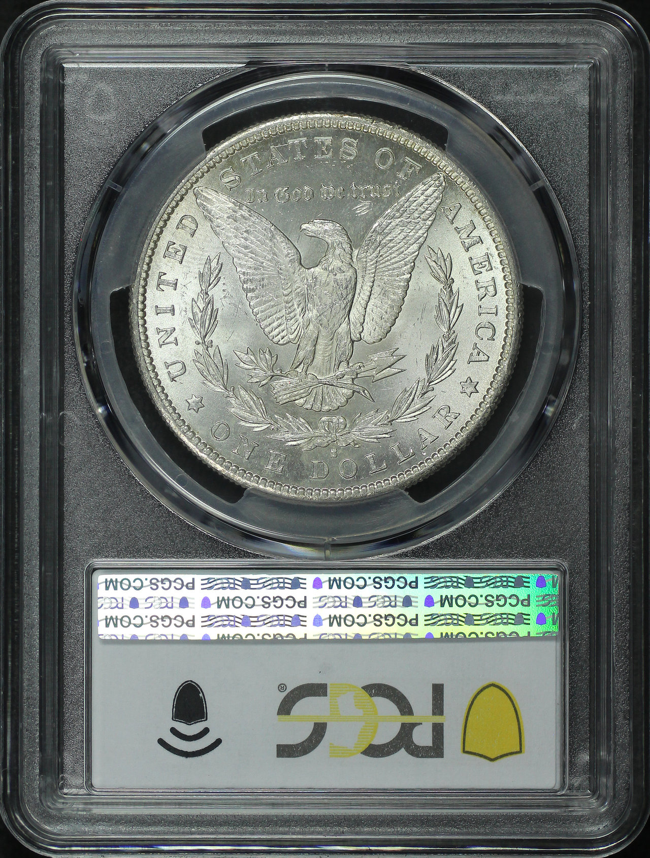 Reverse of this 1889-S Morgan Dollar PCGS MS-62