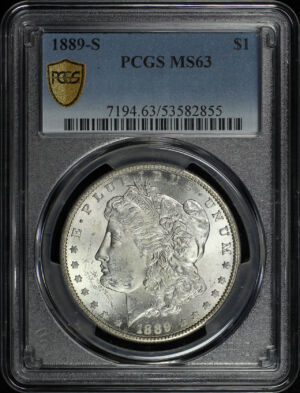 Obverse of this 1889-S Morgan Dollar PCGS MS-63