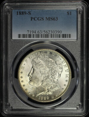 Obverse of this 1889-S Morgan Dollar PCGS MS-63