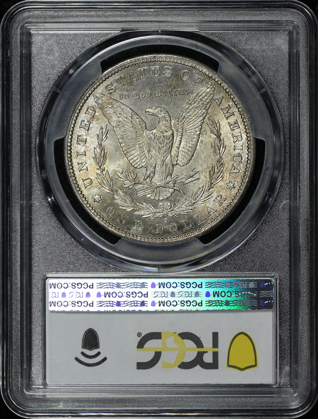 Reverse of this 1889-S Morgan Dollar PCGS MS-63