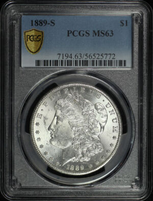 Obverse of this 1889-S Morgan Dollar PCGS MS-63