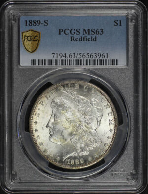 Obverse of this 1889-S Morgan Dollar PCGS MS-63
