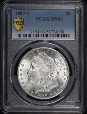 Obverse of this 1889-S Morgan Dollar PCGS MS-63