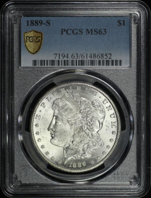 Obverse of this 1889-S Morgan Dollar PCGS MS-63