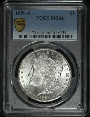 Obverse of this 1889-S Morgan Dollar PCGS MS-64
