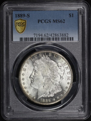 Obverse of this 1889-S Morgan Dollar PCGS MS-62
