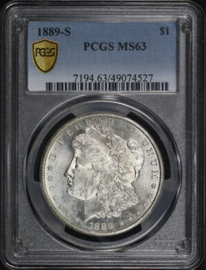 Obverse of this 1889-S Morgan Dollar PCGS MS-63