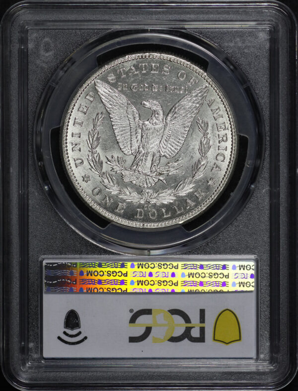 Reverse of this 1890-CC Morgan Dollar PCGS AU-58