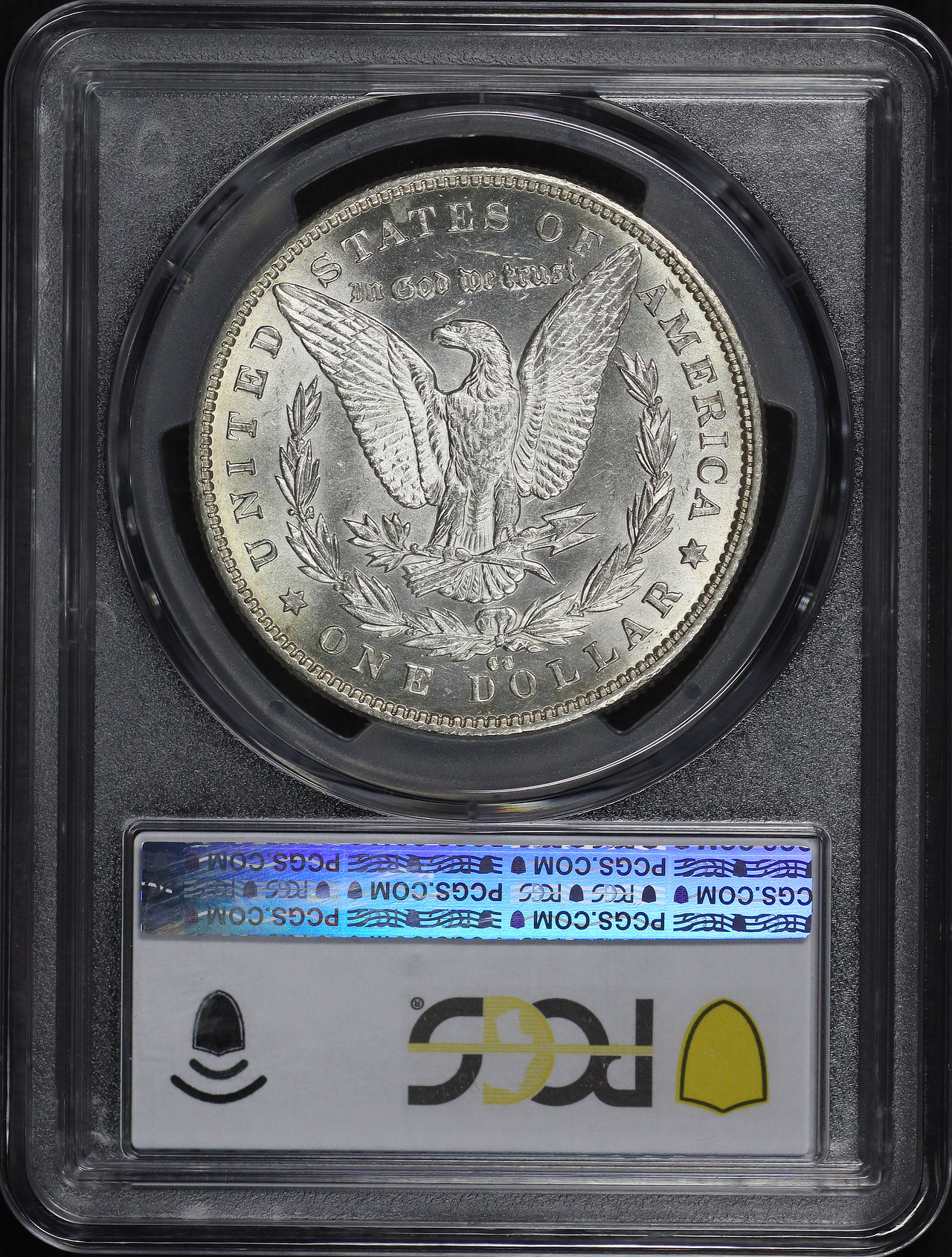 Reverse of this 1890-CC Morgan Dollar PCGS MS-61