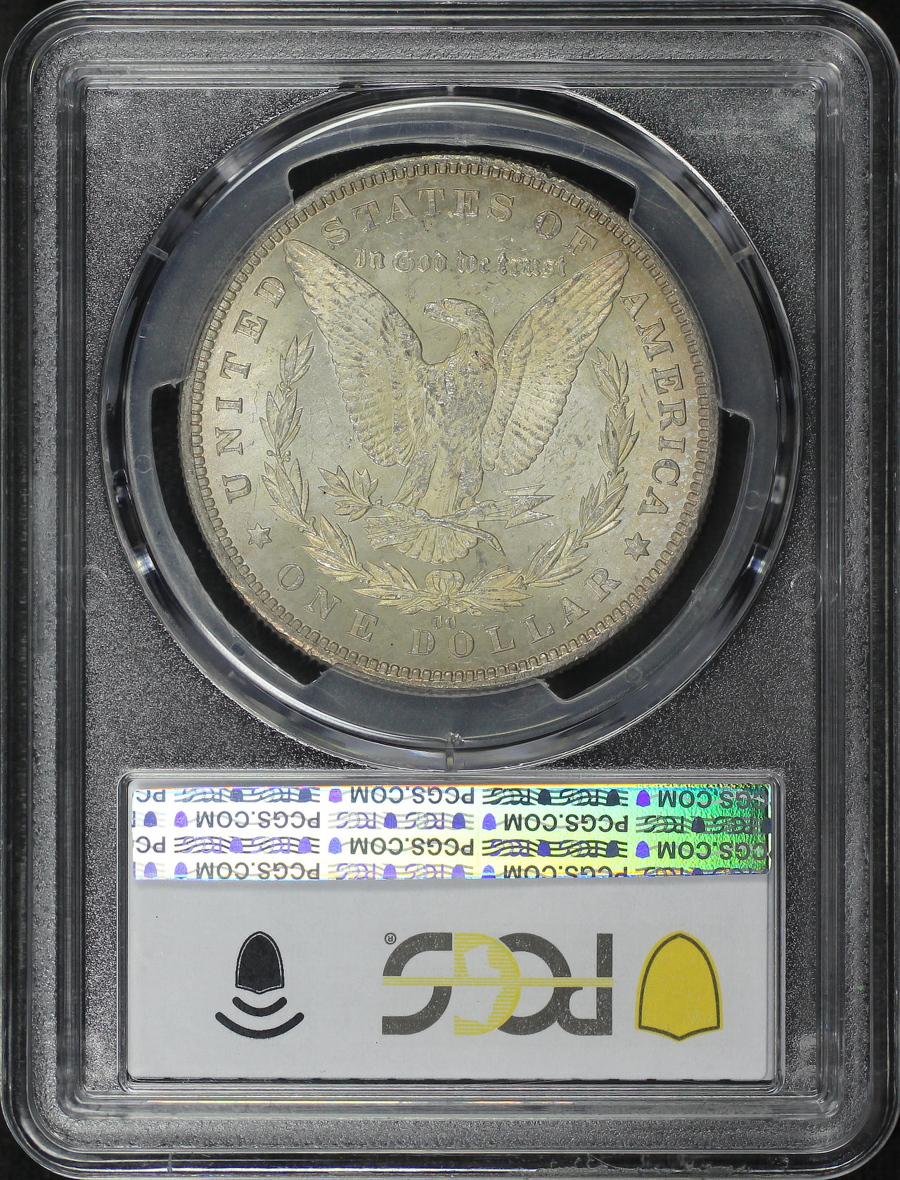 Reverse of this 1890-CC Morgan Dollar PCGS MS-62