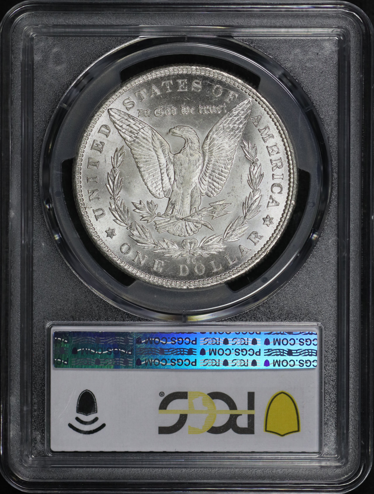 Reverse of this 1890-CC Morgan Dollar PCGS MS-62