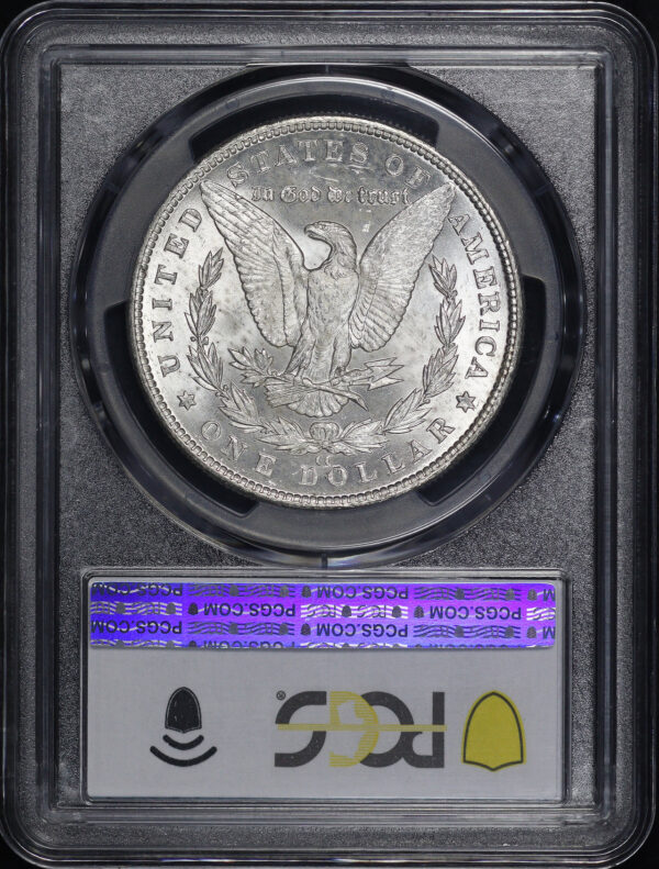 Reverse of this 1890-CC Morgan Dollar PCGS MS-64