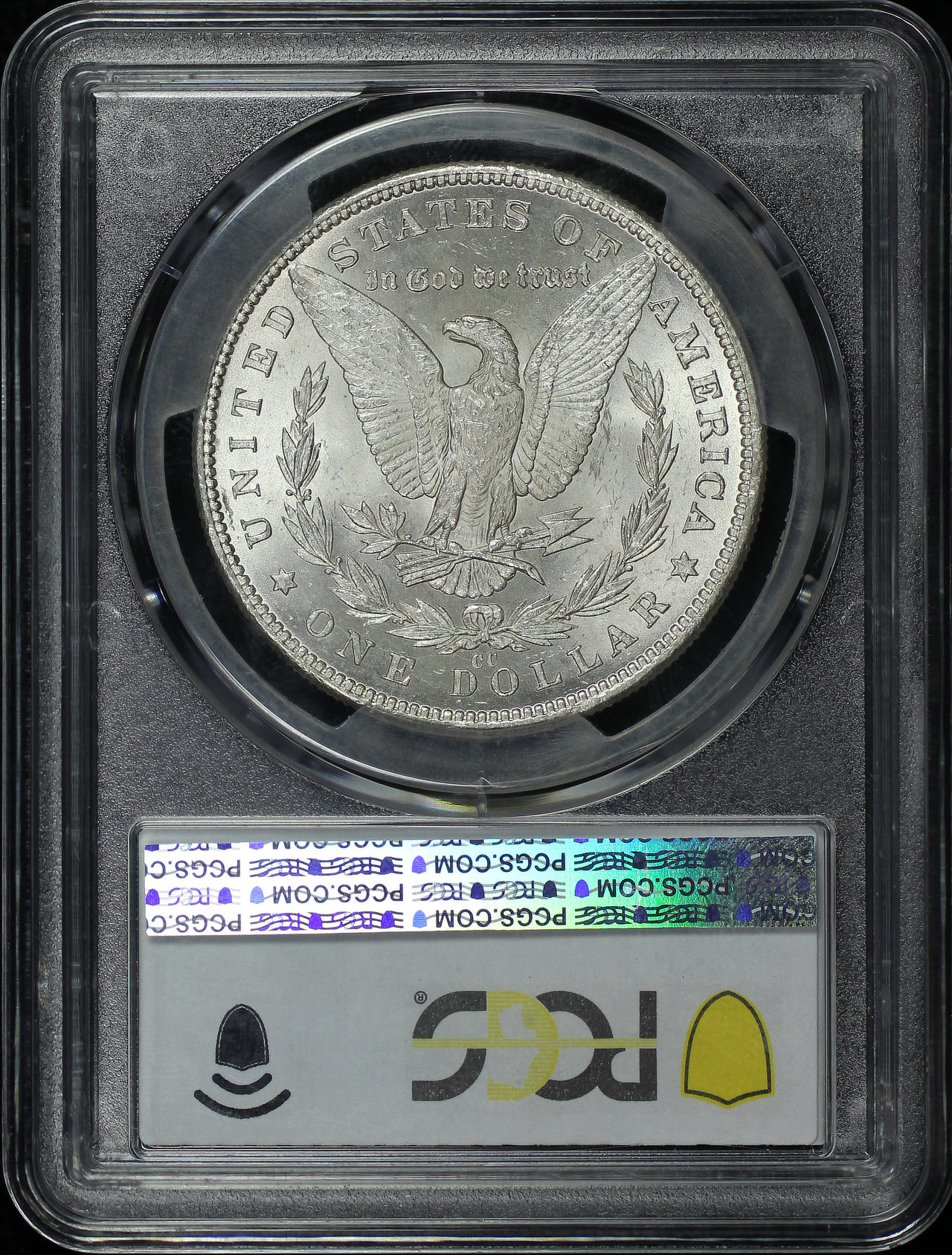 Reverse of this 1890-CC Morgan Dollar PCGS MS-63