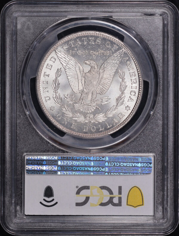 Reverse of this 1890-CC Morgan Dollar PCGS MS-65+