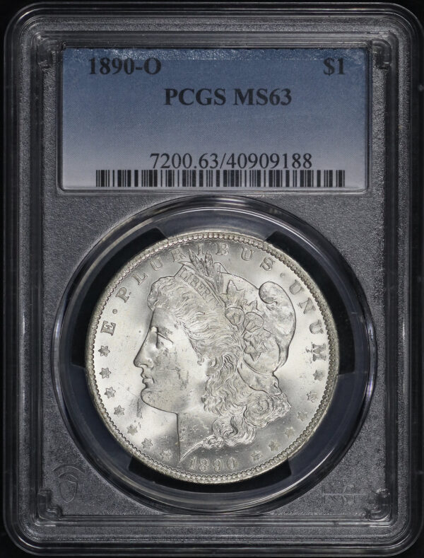 Obverse of this 1890-O Morgan Dollar PCGS MS-63