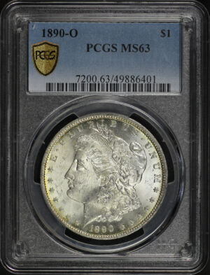 Obverse of this 1890-O Morgan Dollar PCGS MS-63