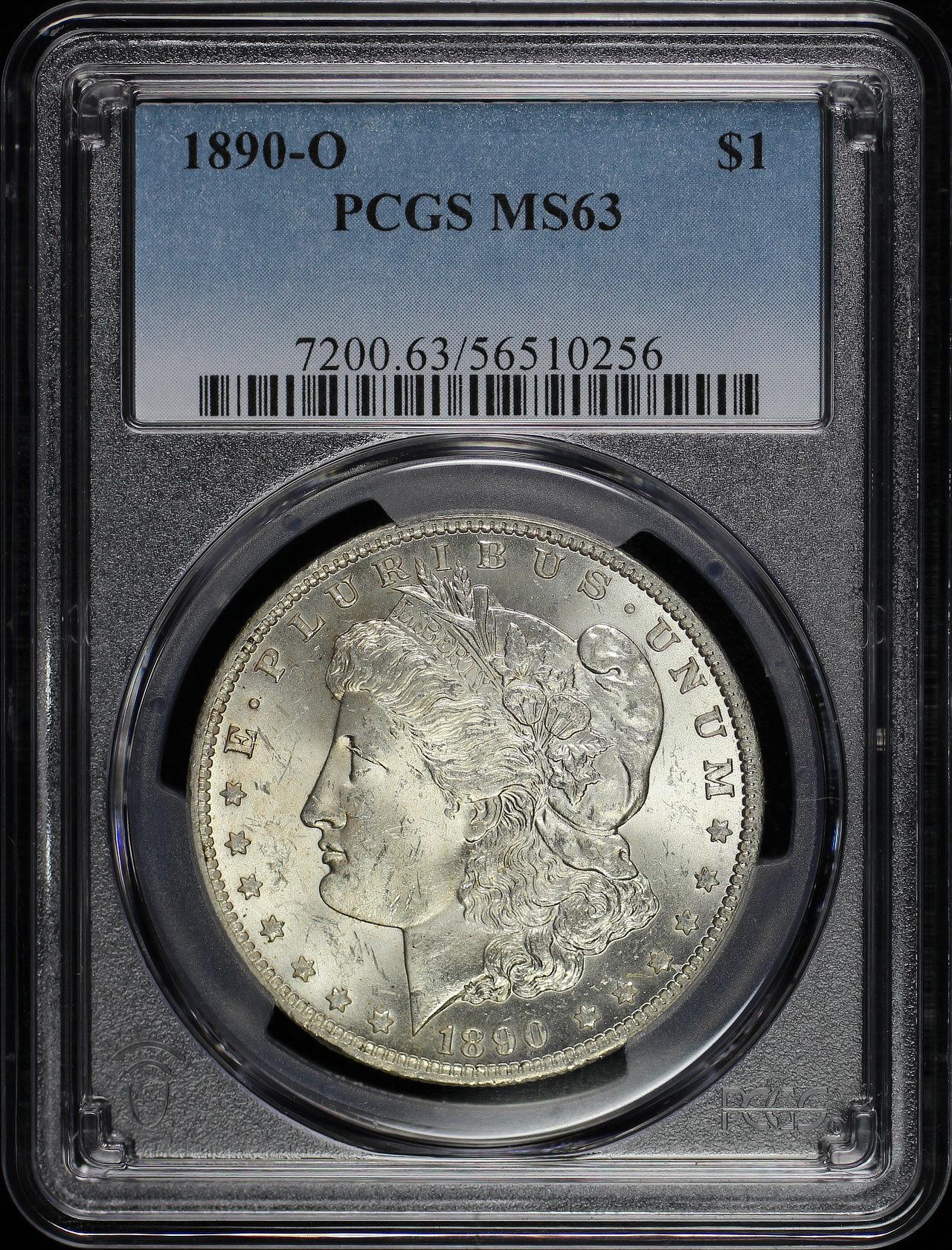 Obverse of this 1890-O Morgan Dollar PCGS MS-63