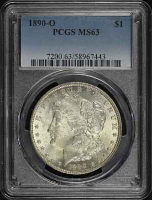 Obverse of this 1890-O Morgan Dollar PCGS MS-63
