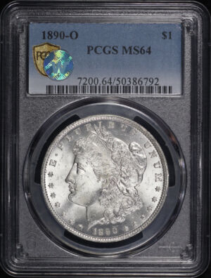 Obverse of this 1890-O Morgan Dollar PCGS MS-64