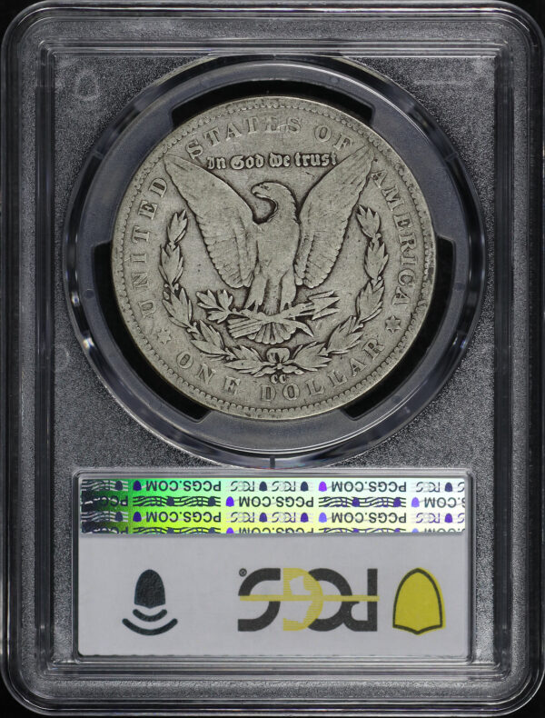Reverse of this 1891-CC Morgan Dollar PCGS G-06