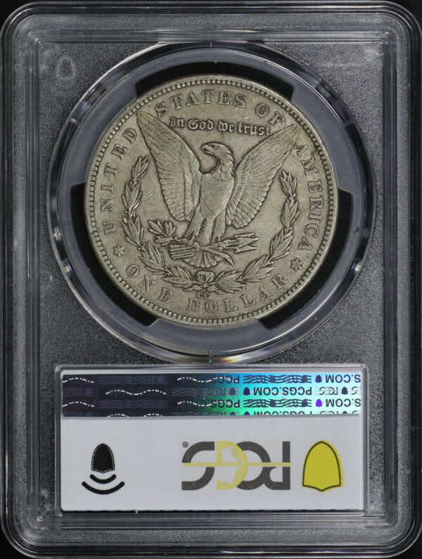Reverse of this 1891-CC Morgan Dollar PCGS VF-35