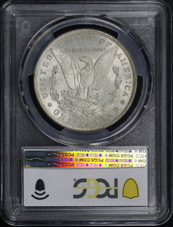 Reverse of this 1891-CC Morgan Dollar PCGS AU-58