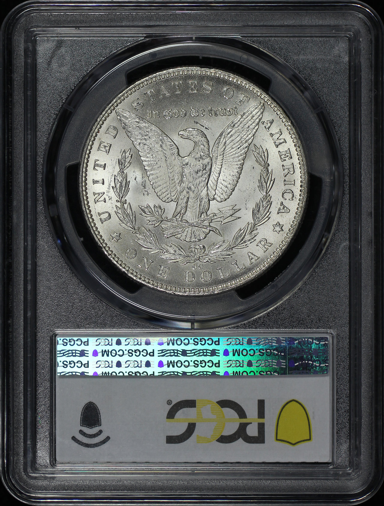 Reverse of this 1891-CC Morgan Dollar PCGS MS-61
