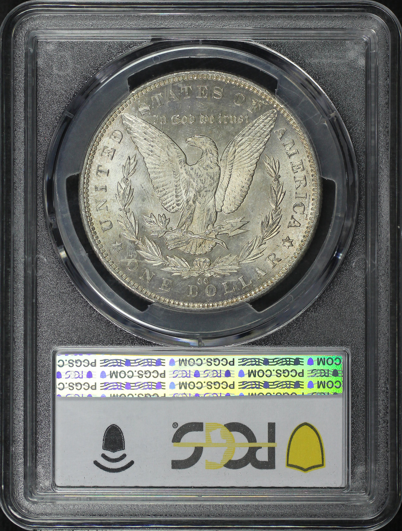 Reverse of this 1891-CC Morgan Dollar PCGS MS-62