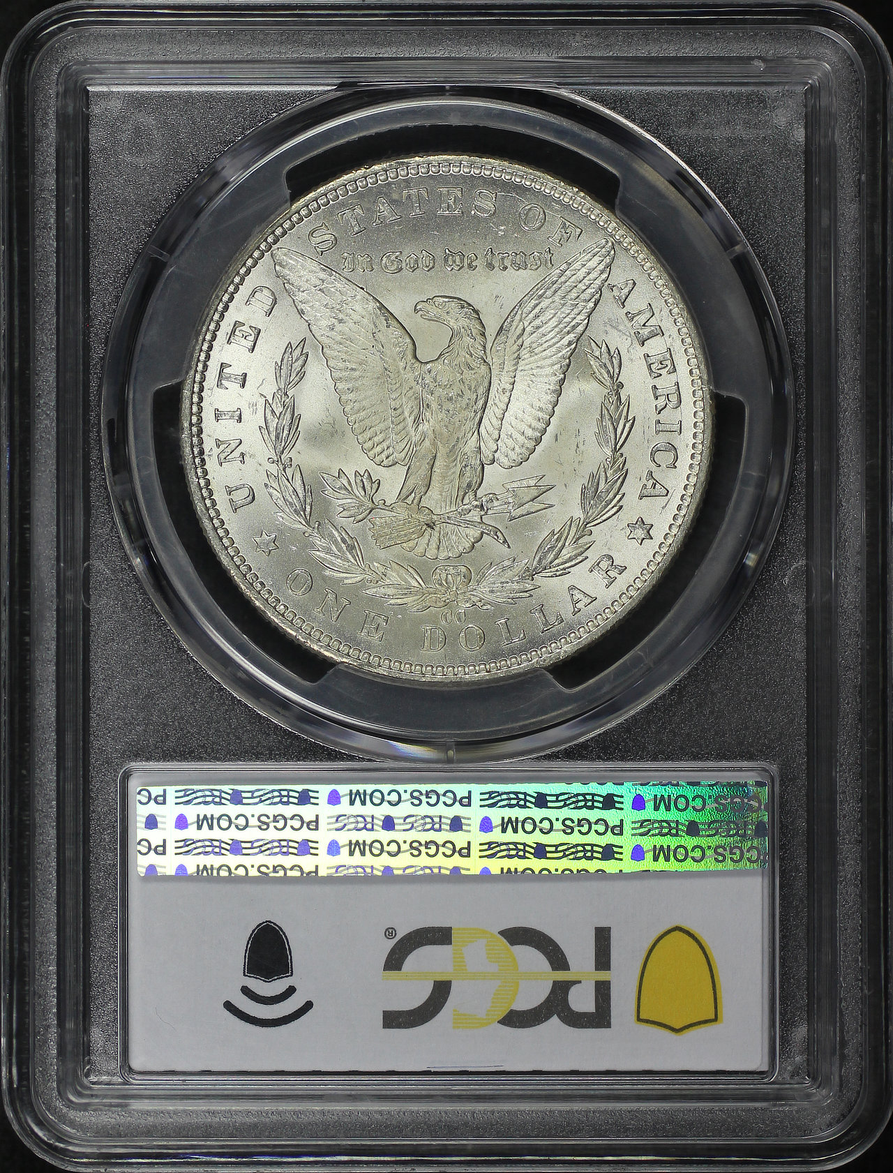 Reverse of this 1891-CC Morgan Dollar PCGS MS-65