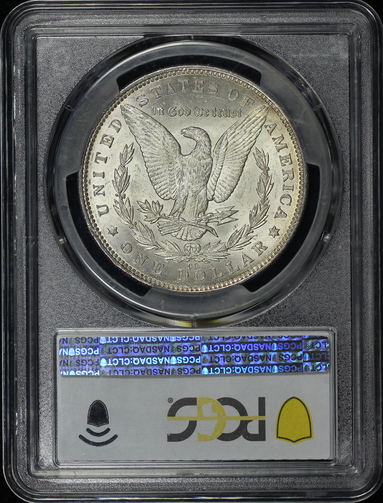 Reverse of this 1891-CC Morgan Dollar PCGS MS-61