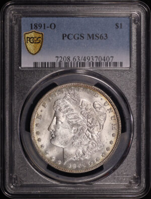 Obverse of this 1891-O Morgan Dollar PCGS MS-63