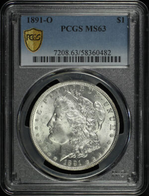 Obverse of this 1891-O Morgan Dollar PCGS MS-63