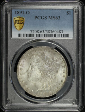Obverse of this 1891-O Morgan Dollar PCGS MS-63