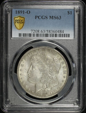 Obverse of this 1891-O Morgan Dollar PCGS MS-63