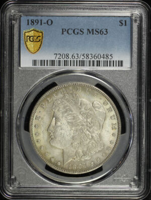 Obverse of this 1891-O Morgan Dollar PCGS MS-63