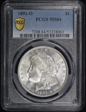 Obverse of this 1891-O Morgan Dollar PCGS MS-64