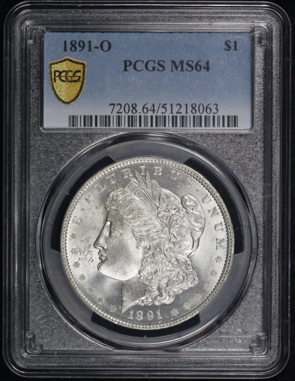 Obverse of this 1891-O Morgan Dollar PCGS MS-64