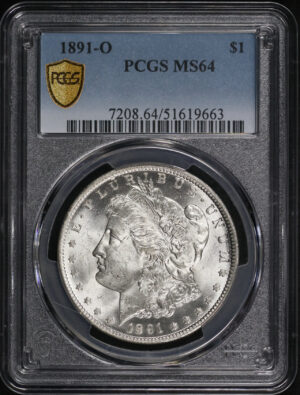 Obverse of this 1891-O Morgan Dollar PCGS MS-64