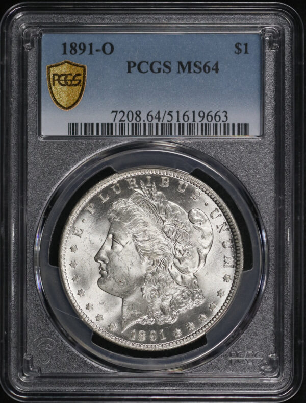 Obverse of this 1891-O Morgan Dollar PCGS MS-64