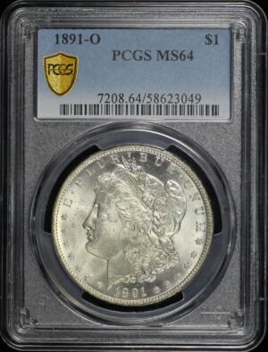 Obverse of this 1891-O Morgan Dollar PCGS MS-64