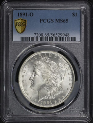Obverse of this 1891-O Morgan Dollar PCGS MS-65