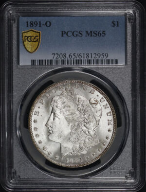 Obverse of this 1891-O Morgan Dollar PCGS MS-65